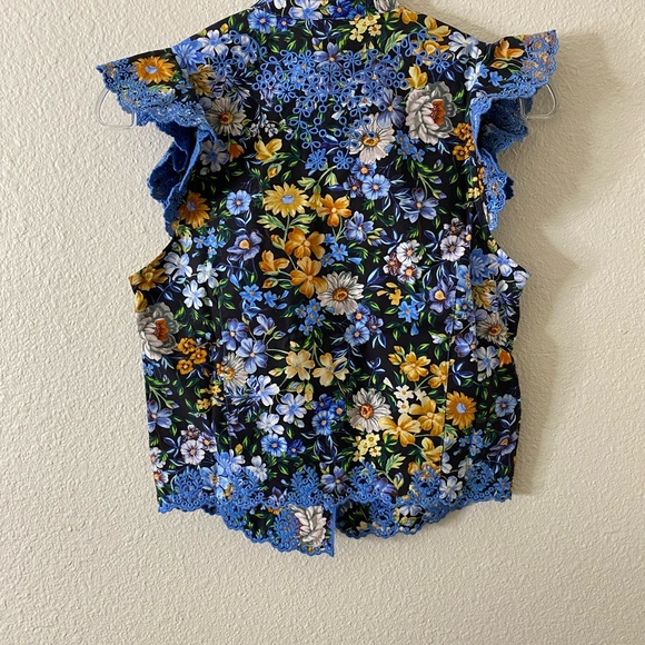 RABANNE H&M Patterned Poplin Top - Picture 5 of 7